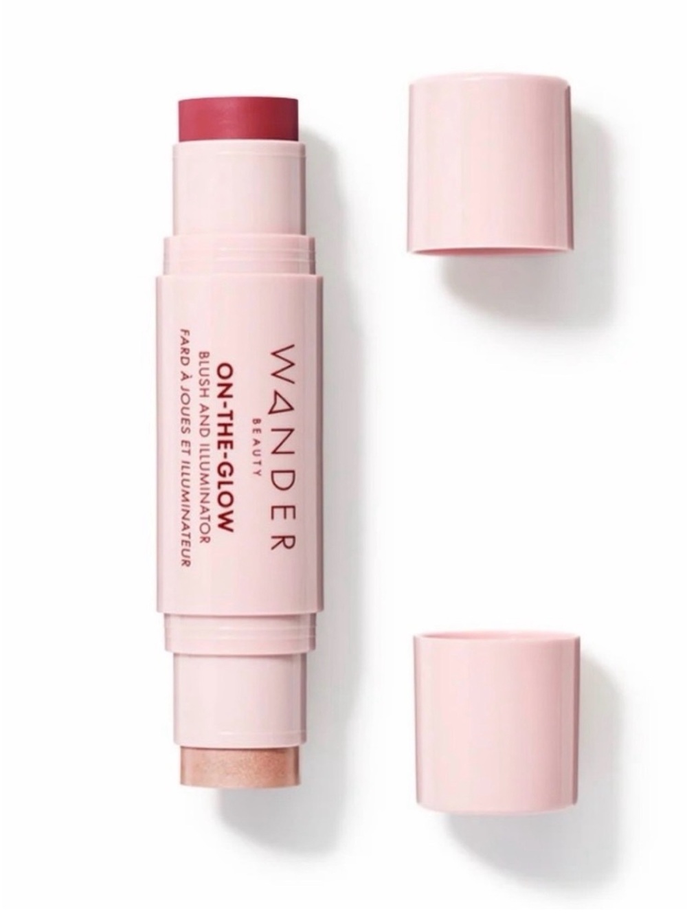 Wander Beauty On-The-Glow Stick Blush & Illuminator Strawberry Fields Nude Glow